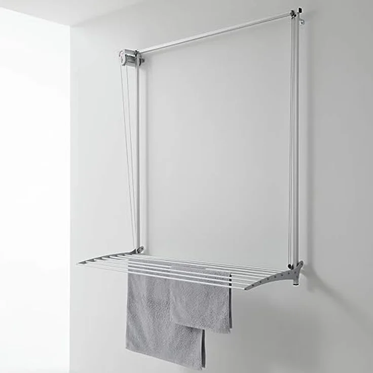 Foxydry Foxydry Wall, Wand Wäscheständer, höhenverstellbar, 8 m Wäschekapazität, Grau – Bild 1