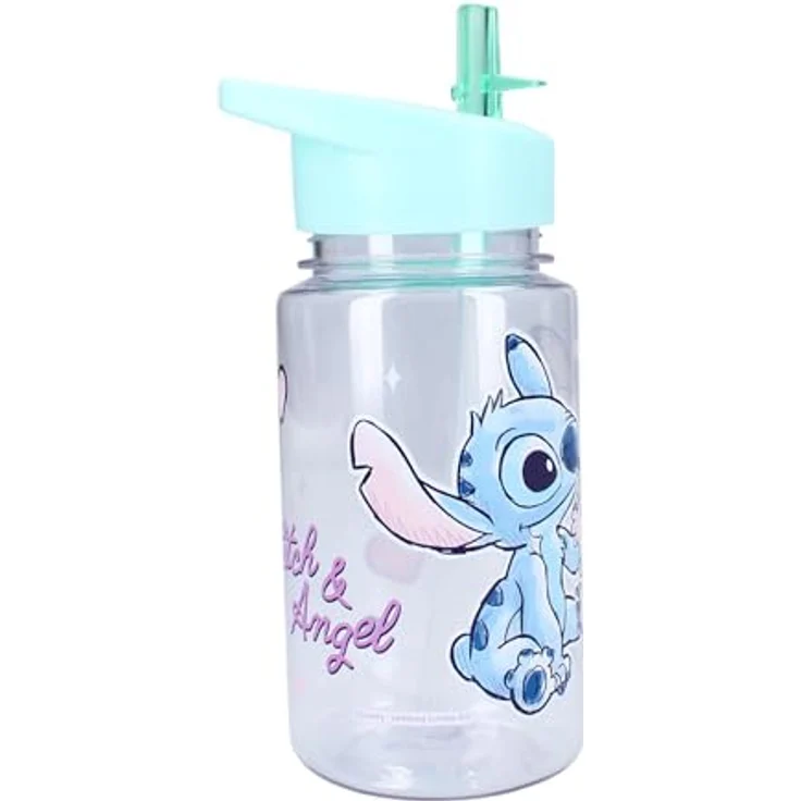 Lilo & Stitch Trinkflasche 450ml, Aluminium Wasserflasche für Kinder, robust und leicht transportierbar – Bild 3