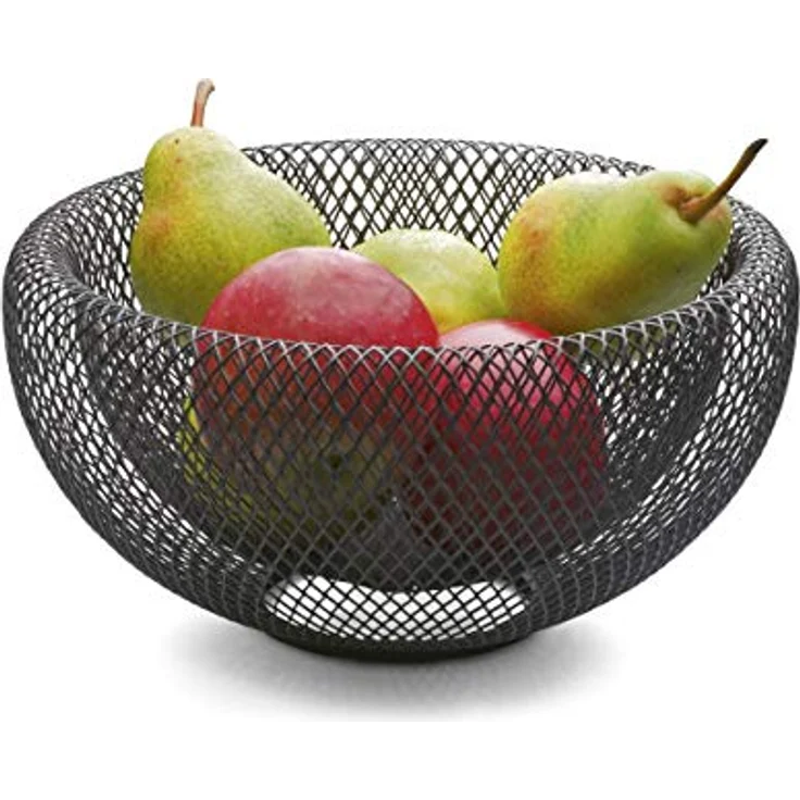 PHILIPPI Mesh Obstschale XL, pulverbeschichteter Stahl, 40 cm Durchmesser, leicht und luftdurchlässig – Bild 3