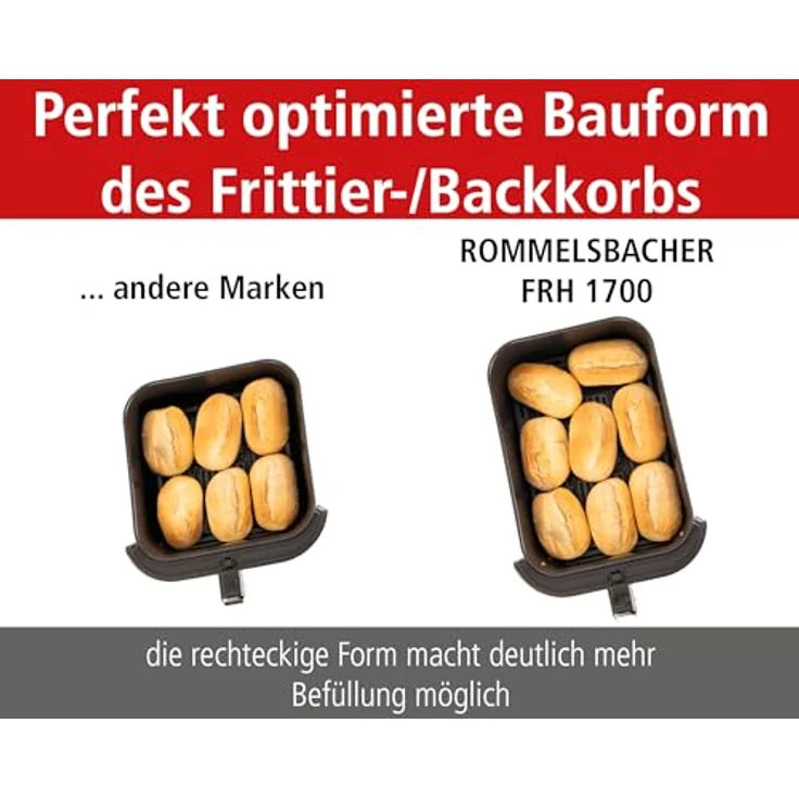 Rommelsbacher Fritteuse FRH 1700, Fritteuse mit Product Compliance, silber – Bild 5