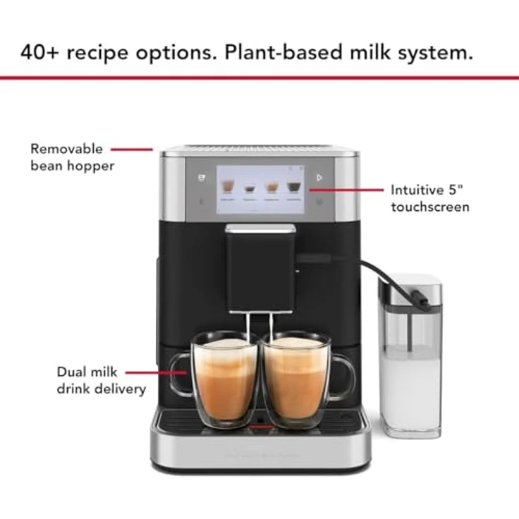 KitchenAid Kaffeevollautomat 5KES8558EBK, Kaffeevielfalt per Tastendruck, schwarz – Bild 5