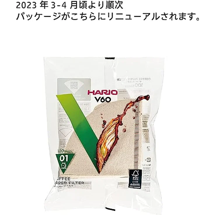 Papierfilter Hario "Misarashi V60-1" – Bild 3