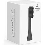 PomaBrush Silikon & Nylon Bürstenköpfe - carbon