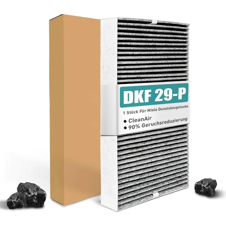 YELID Aktivkohlefilter Dunstabzugshaube DKF29-P, 32 cm hoch, 4.5 cm dick, kompatibel mit DA 909x W und DA 929x W, Papier