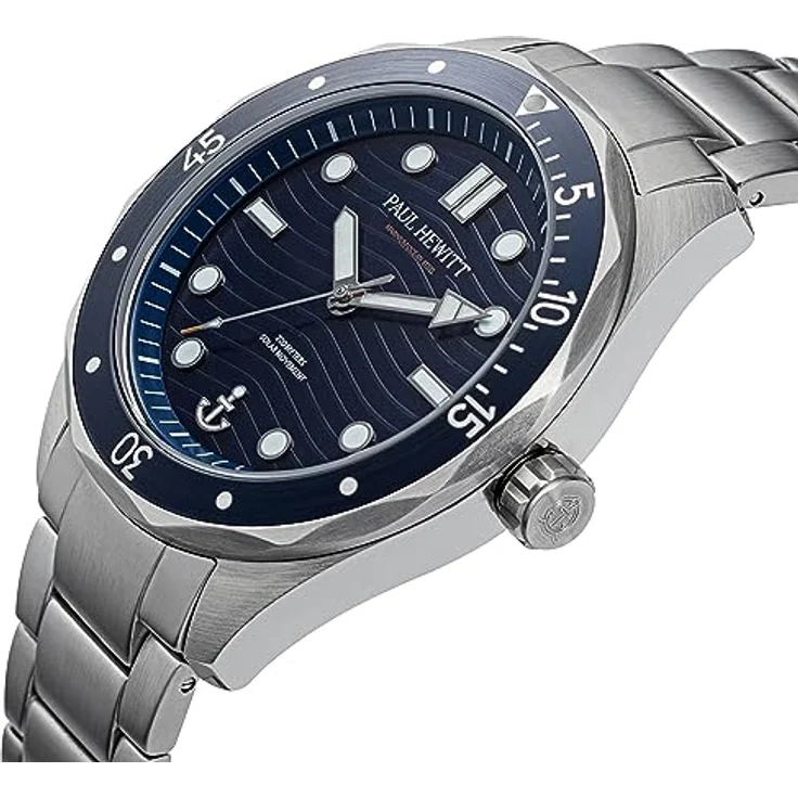 PAUL HEWITT Herren-Uhren Analog Solar One Size Blau, Silber 32023193 – Bild 2