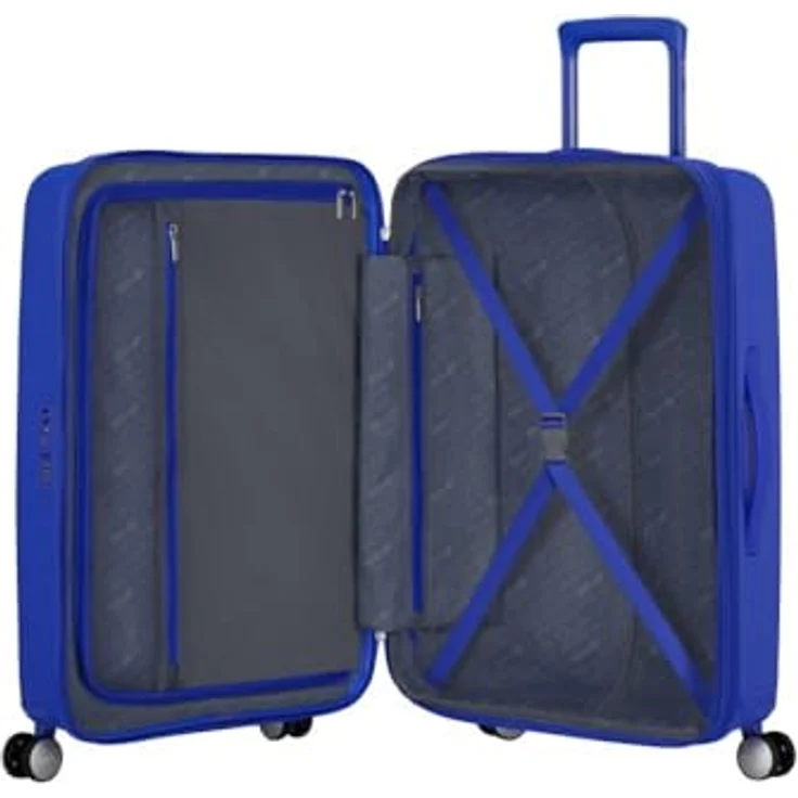 American Tourister SOUNDBOX COBALT BLUE SPINNER 67/24 TSA EXP erweiterbarer Koffer – Bild 4