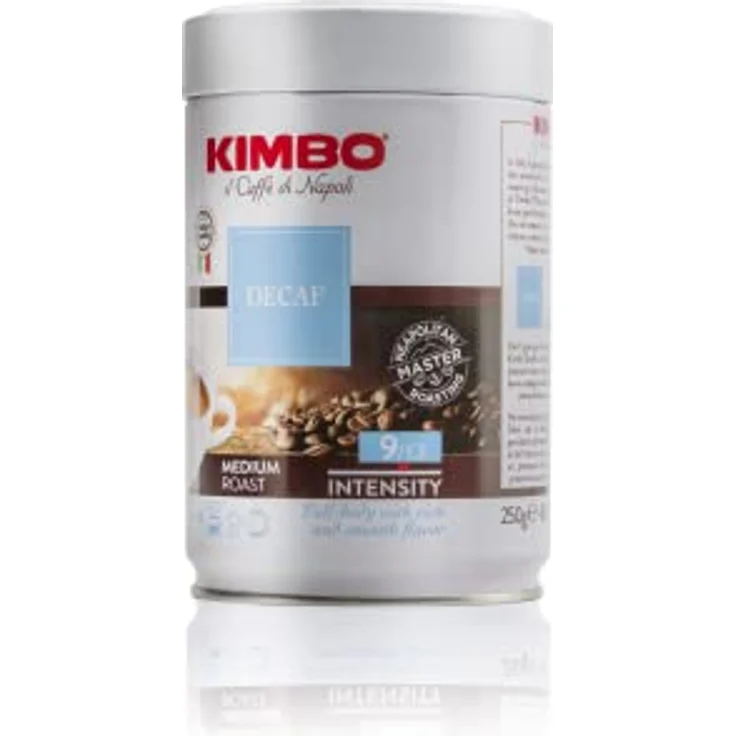 KIMBO Espresso Decaffeinato, 250g Dose, gemahlen – Bild 3