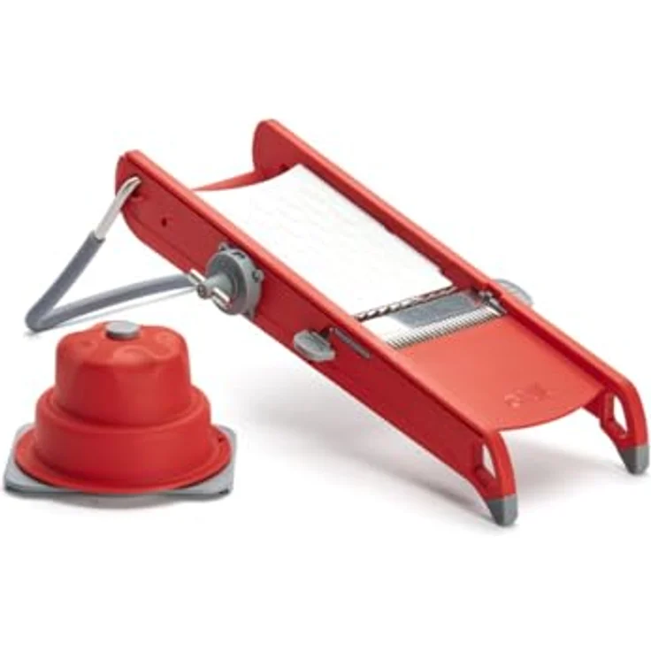 DE BUYER Swing + Gemüsehobel, Kunststoff, rot, 44.5 x 19.5 x 15 cm – Bild 4