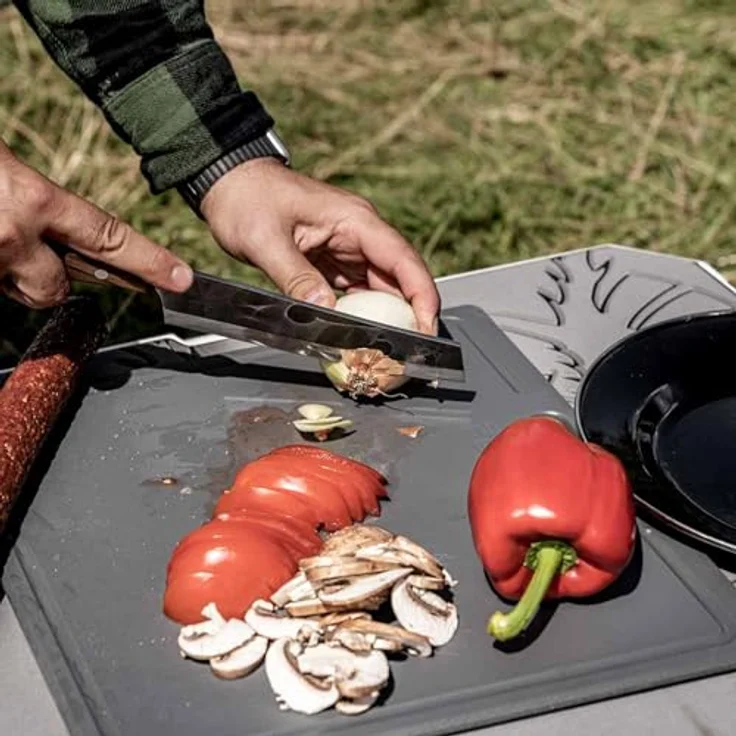 Petromax Schneidebrett KX25, Kunststoff-Trenn- und Servierbrett für Kühlbox, vielseitig einsetzbar für Outdoor-Küche – Bild 5
