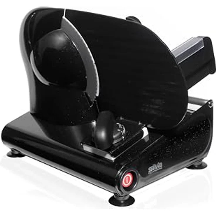Silva Schneider Metall-Allesschneider AS 520, schwarz, 150 W, Edelstahl-Messer – Bild 3