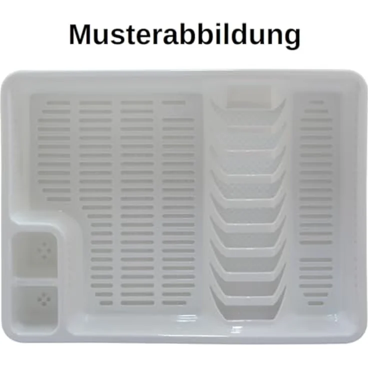 Engelland Abtropfgestell, Abtropfgitter, Farbe: Anthrazit, Geschirrständer, Küche, Abtropfschale, Geschirrkorb, Abtropfkorb, aus Kunststoff, für bis zu 9 Teller, L 38,5 x B 28,5 x H 8,5 cm - Preisvergleich – Bild 3