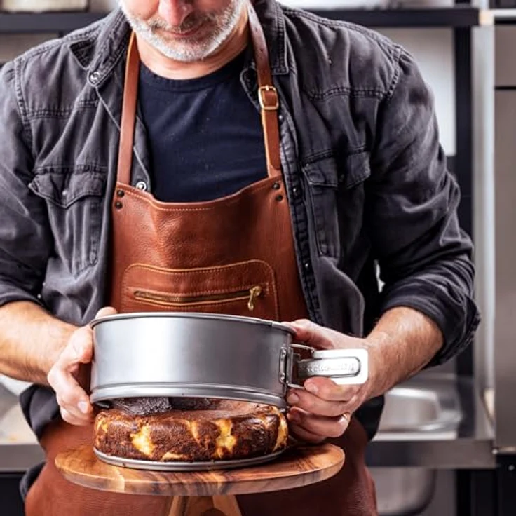 KitchenAid 20 cm Springform, aluminisierter Stahl mit PFAS-freier Antihaftbeschichtung, grau, backofenfest bis 230°C, spülmaschinenfest – Bild 2