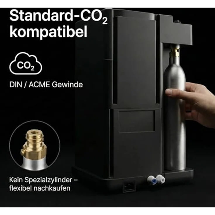 Neues Wasser SPRUDELUX JUMAN Supreme, Wasserspender mit Umkehrosmose, Sprudel & Heißwasser, Direct-Flow-System, Touchdisplay – Bild 7