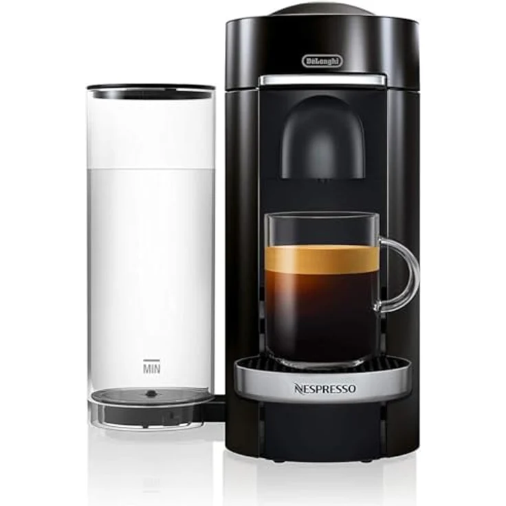 De'Longhi Nespresso Vertuo Plus ENV 155.B Kaffeekapselmaschine, 5 Tassengrößen, inkl. Willkommenspaket mit 12 Kapseln, 1,7 L, schwarz – Bild 2