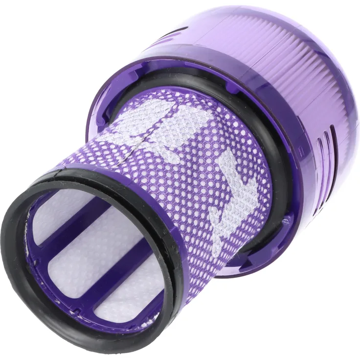 AccuCell Hepa-Filter für Dyson V12 Slim, V12 Detect Slim, V12 Detect Slim Absolute, abwaschbar, ersetzt Dyson 971517-01, lila-weiß