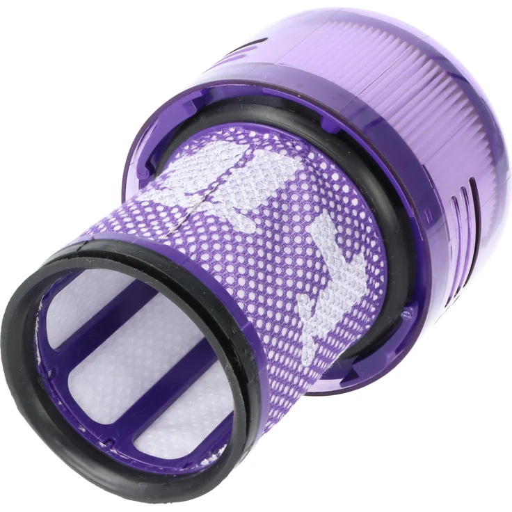 AccuCell Hepa-Filter für Dyson V12 Slim, V12 Detect Slim, V12 Detect Slim Absolute, abwaschbar, ersetzt Dyson 971517-01, lila-weiß