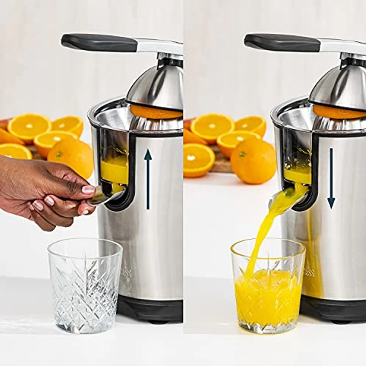 Princess Master Juicer Pro, Edelstahl Presskegel, 300 W Motor, Rostfreier Edelstahl, 201860 – Bild 3