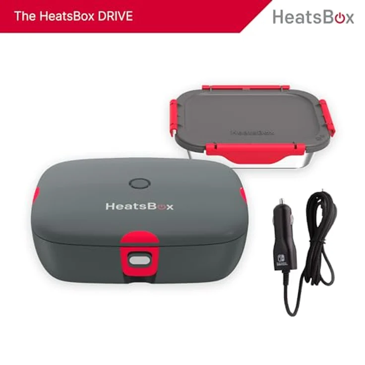 Faitron HeatsBox DRIVE, Elektrischer Speisewärmer für Auto, appgesteuert, Edelstahl, 925 ml, robust und auslaufsicher – Bild 2