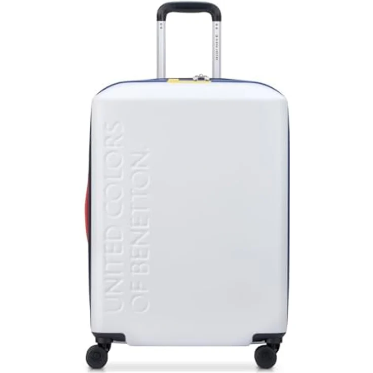 DELSEY PARIS x United Colors of Benetton United – Hartschalenkoffer 65 cm x 46 cm x 27 cm – 68 l – L, weiß, L - TSA-Codeschloss, leise Räder, optimale Organisation – Bild 1