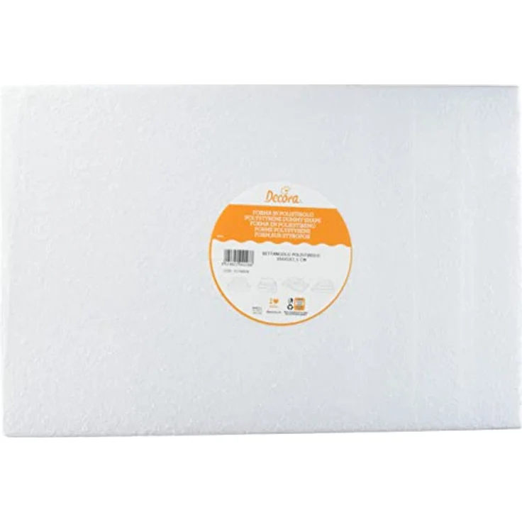 Decora 0174058 TORTEN-Dummy, RECHTECKIG, AUS STYROPOR 30X45X7,5H cm – Bild 2