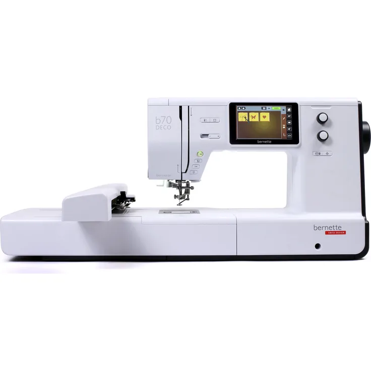 bernette b70 Deco Stickmaschine mit farbigem Touchscreen und über 208 Stickmotiven
