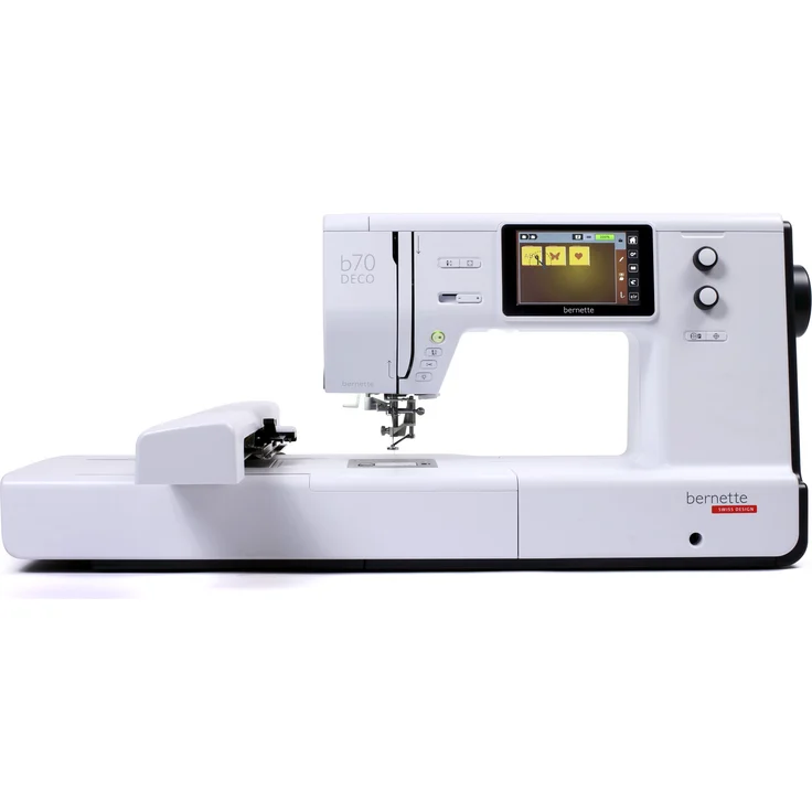 bernette b70 Deco Stickmaschine mit farbigem Touchscreen und über 208 Stickmotiven