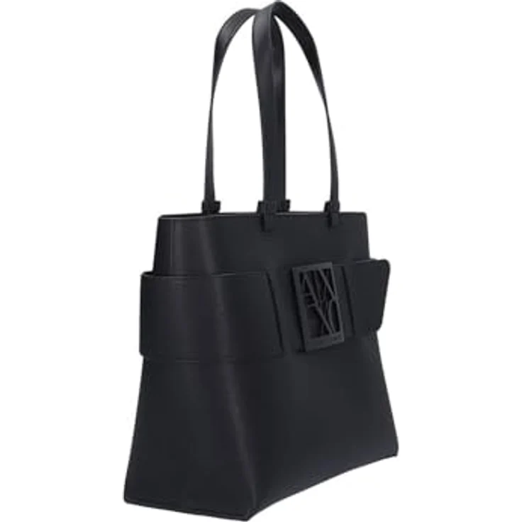 Armani Exchange Susie Shopper Tasche, 30 cm, 100% Polyurethan, schwarz – Bild 6