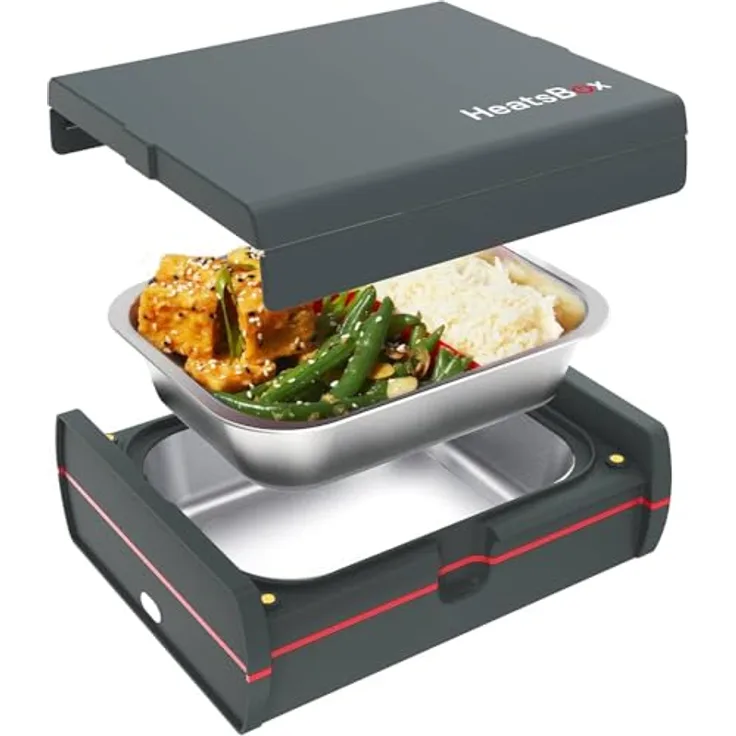 Koenig HeatsBox Pro, Intelligenter Mahlzeitenwärmer mit gleichmäßiger Erwärmung, Grau