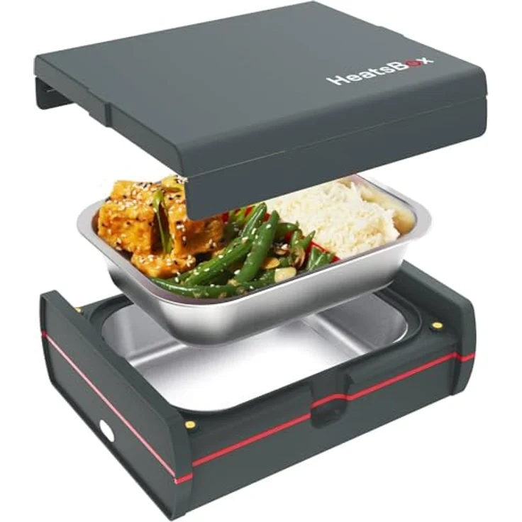 Koenig HeatsBox Pro, Intelligenter Mahlzeitenwärmer mit gleichmäßiger Erwärmung, Grau – Bild 1