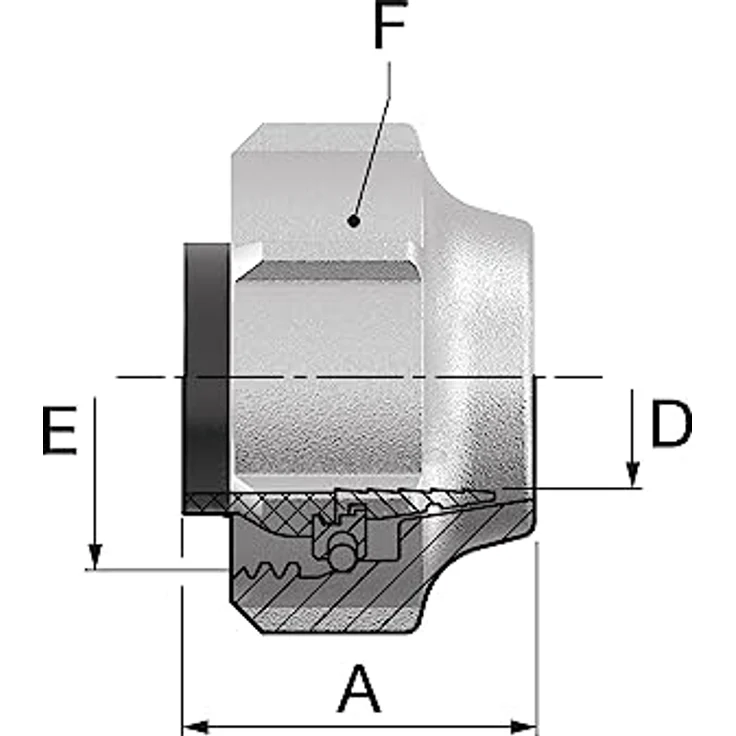 Flamco FL Klemmverschraubung-Set A11, 16x1mm x G3/4i Eurok. MS verzinkt – Bild 2
