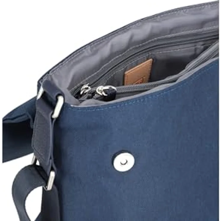 Jost Bodybag Bergen Shoulder Bag, Umhängetasche aus robustem Polyester, Schwarz, 27 x 12 x 23 cm – Bild 7