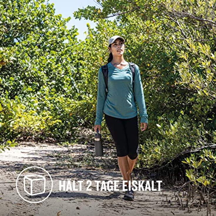 Stanley Iceflow Flip Straw Edelstahl Trinkflasche, 0.65L, Auslaufsicher, BPA-Frei, Hält 12+ Stunden kalt, Charcoal – Bild 5