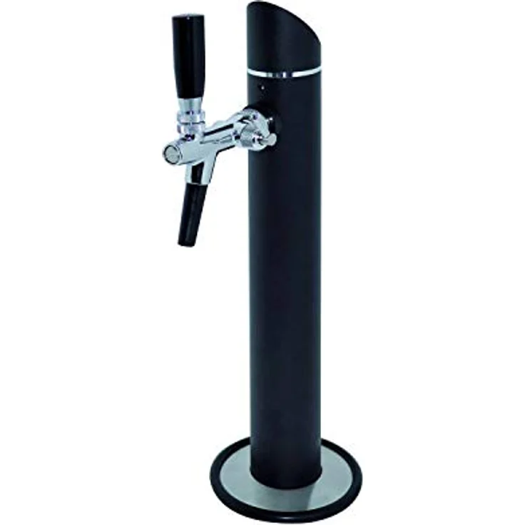 ich-zapfe Bierzapfanlage Fasskühlschrank KegMasterЕ, u.a. inkl. Schanksäule und Kompensatorhahn, 214l Volumen, schwarz – Bild 3