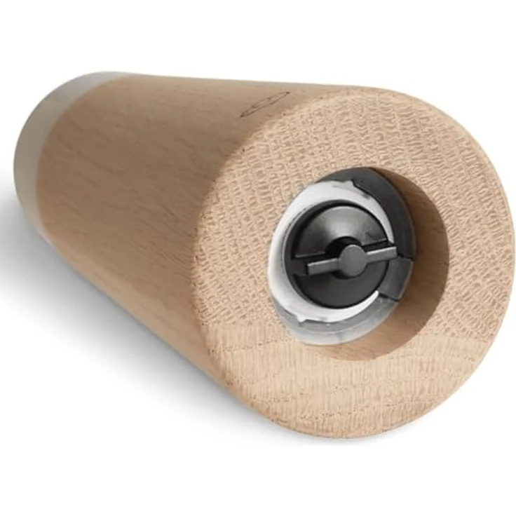 Springlane Salz & Pfeffermühle 2er Set, Gewürzmühlen aus Buchenholz & Beton mit verstellbarem Keramikmahlwerk, Hellgrau und Dunkelgrau, Skandinavisches Design – Bild 5