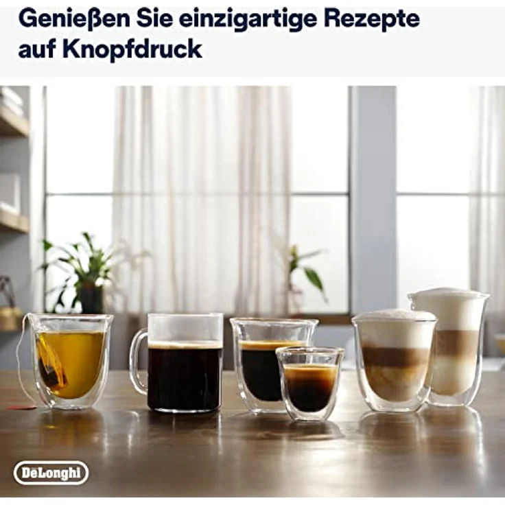 De'Longhi Magnifica Evo ECAM 292.81.B Kaffeevollautomat mit LatteCrema Milchsystem, 7 Direktwahltasten für Cappuccino, Espresso und weitere Kaffeespezialitäten, 2-Tassen-Funktion, Schwarz – Bild 5