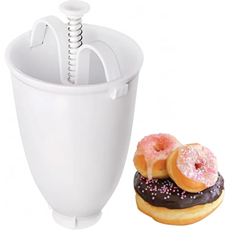 König Design Donut Maker, praktischer Kunststoff-Teigspender für Mini-Donuts und Pfannkuchen, lebensmittelecht, leicht zu reinigen – Bild 1