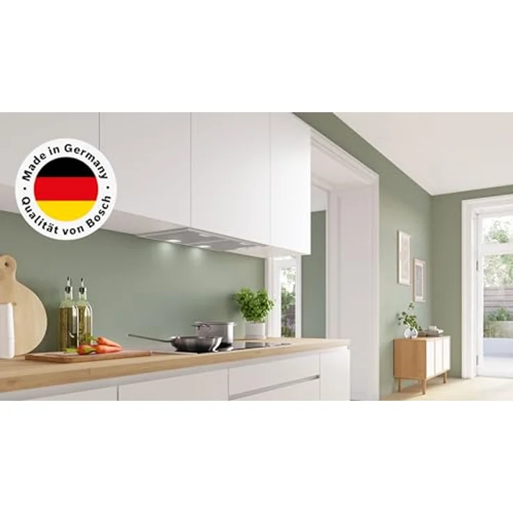 Bosch DHL755BM Lüfterbaustein, grau-metallic, mit 3 Leistungsstufen, Arbeitsplatzbeleuchtung und 468 m³/h_max Lüfterleistung – Bild 2