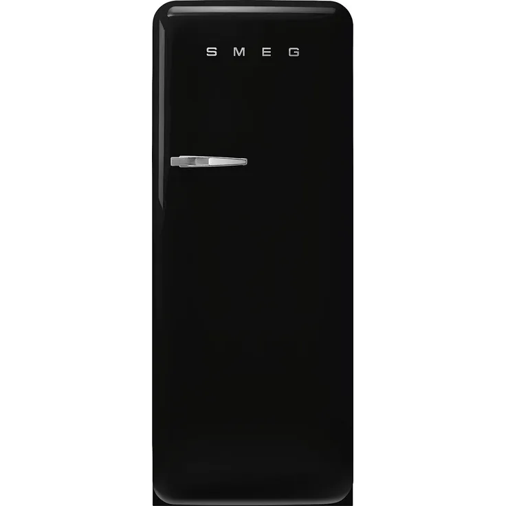 SMEG FAB28RBL6 Kühlschrank 50s Style, Schwarz, 270 Liter, Umluftkühlung, Rechtsanschlag