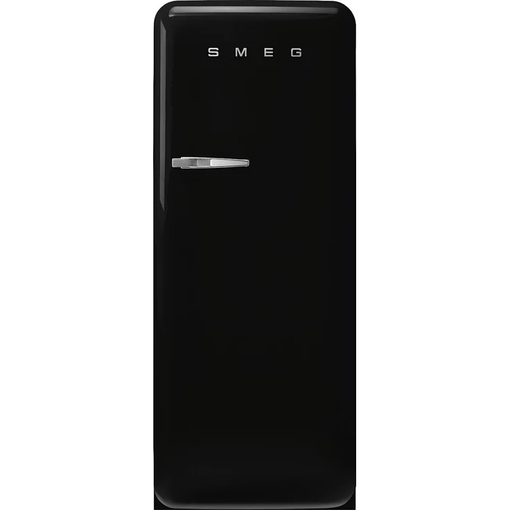 SMEG FAB28RBL6 Kühlschrank 50s Style, Schwarz, 270 Liter, Umluftkühlung, Rechtsanschlag