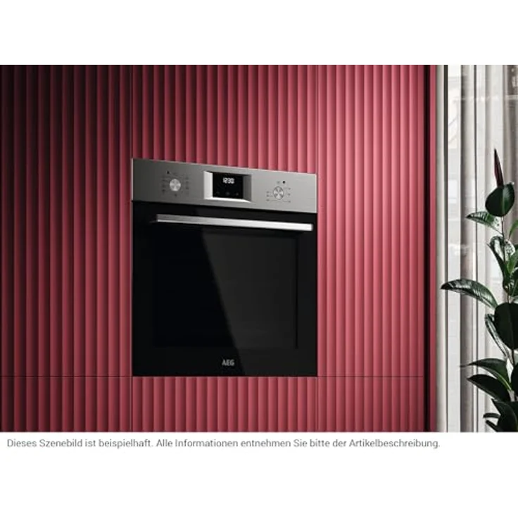 AEG NBU5A20SM SurroundCook® Backofen Edelstahl, 8 Backofenfunktionen, 60 cm Breite, Aqua-Reinigungsfunktion, MaxiKlasse, Multilevel Cooking, Pizzastufe – Bild 5