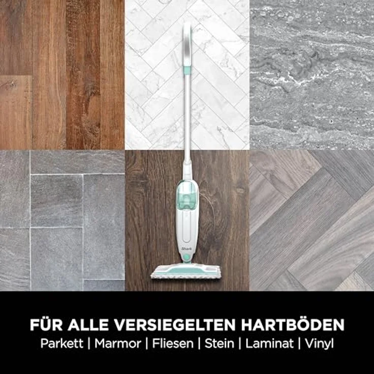 Shark Dampfmopp S1000EU, 1050 Watt, desinfiziert zu 99% versiegelte Hartböden – Bild 6