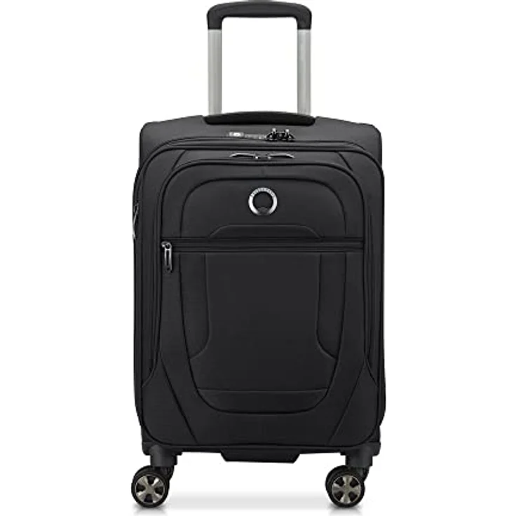 Delsey Koffer Helium DLX Expandable, Schwarz, mit 43 l Volumen und TSA-Schloss – Bild 1