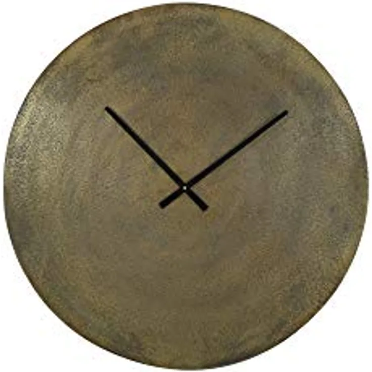 Light & Living Wanduhr Licola, Antik Bronze, Ø59cm, Runde Metall-Wanduhr für modernes Wohnzimmer