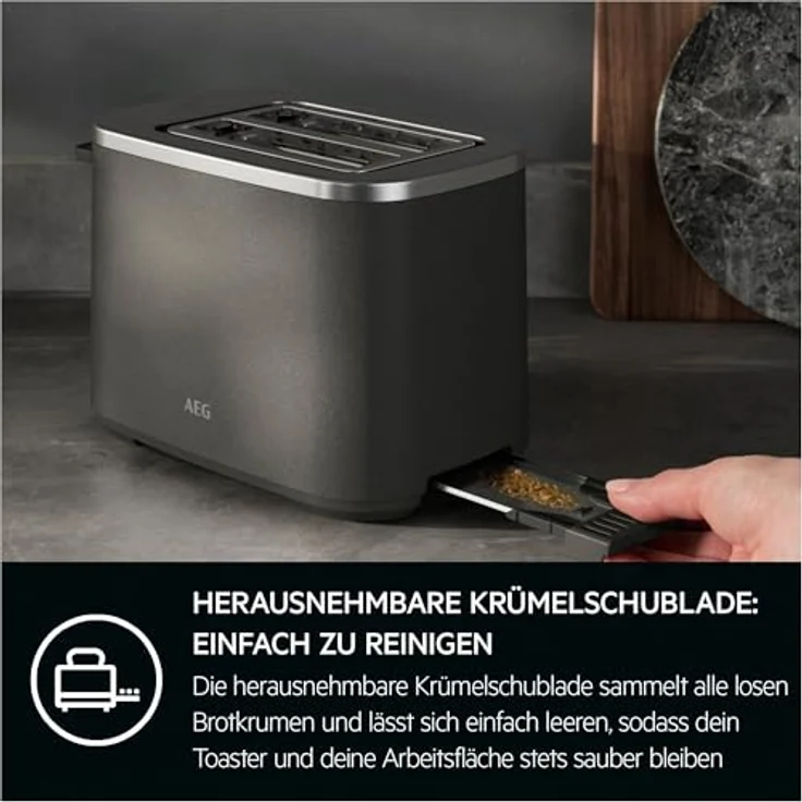 AEG Toaster Deli 5 T5-1-4AN – 7 Bräunungsstufen für perfekten Toast nach deinem Geschmack – Bild 2