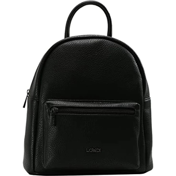 L.Credi Budapest City Rucksack, 29 cm, schwarz, 100% Polyurethan – Bild 5