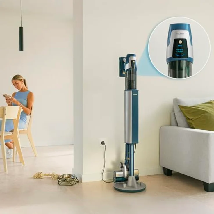 Cecotec Conga Rockstar 11500 Odyssey Station, Akku-Staubsauger 2 in 1 mit 850 Watt, blau – Bild 11
