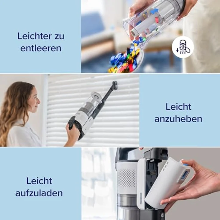 INE Ersatzakku LSV-V201B für Akku Staubsauger LVAC-200, 6 x 2200 mAh Lithium-Batterie, Weiss – Bild 3