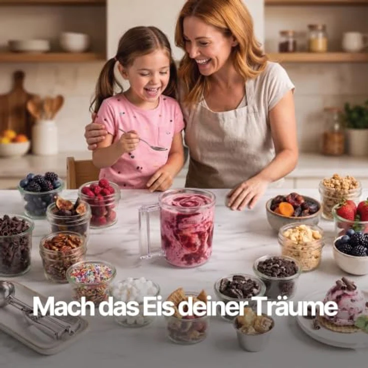Seeger Eismaschine MultiCream 10-in-1, 1,5 l, 800 W mit digitalem Touchscreen und BPA-freien EasyCups – Bild 8