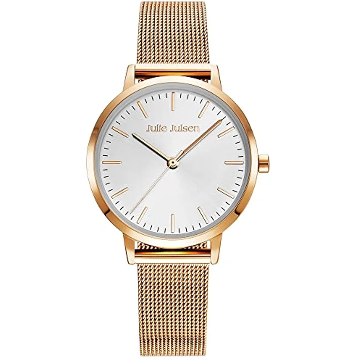 Julie Julsen JJW1027RGME Damenuhr Edelstahl Metall 3 bar Analog Rose