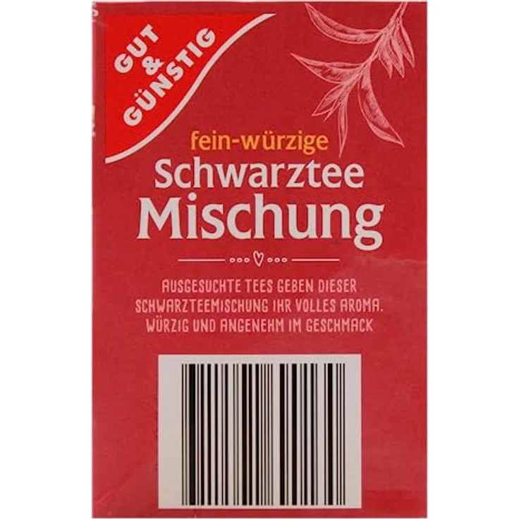 Gut & Günstig fein-würzige Schwarztee Mischung, 12er Pack (12 x 87.5g) – Bild 4